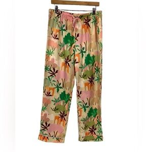 Playful Promises x Alja Horvat 70s Inspired Nature Print Pajama Pants - size 14